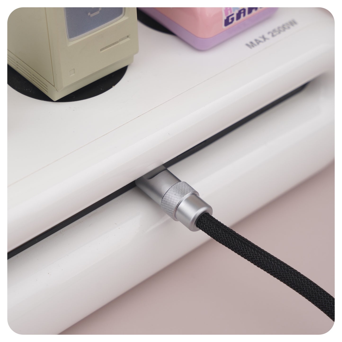 2-in-1 Fast Charging Spiral Cable Magnetic, Dual Port USB-C & USB-A Options, iPhone & Android Compatible, 100W Max, 15 Colors