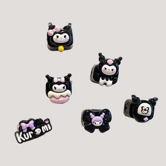 Cute Magnetic Cable Holder Set 6 Pcs Character Cord Clips for Desk Cable Management