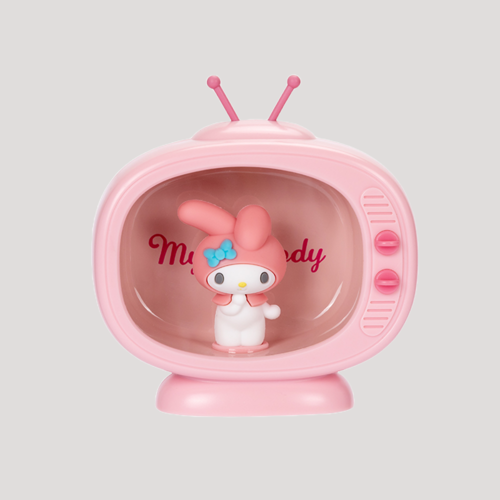 Sanrio TV Night Light Retro-Inspired Battery Lamp for Desk & Display