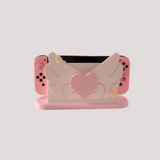 Magical Heart Switch Dock Cover Cute Angel Wings Stand for Nintendo Switch Console