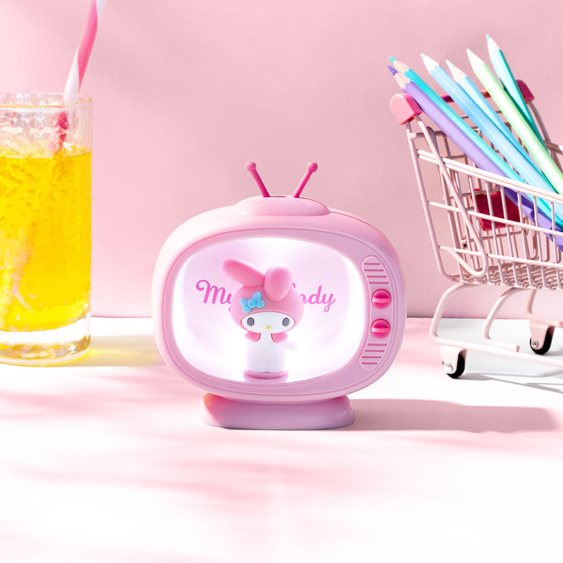 Sanrio TV Night Light Retro-Inspired Battery Lamp for Desk & Display