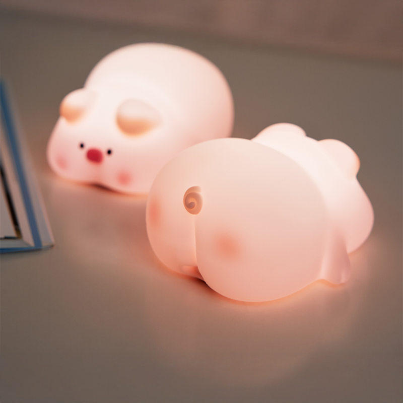 Piggy Mood Light Soft Silicone Touch Lamp