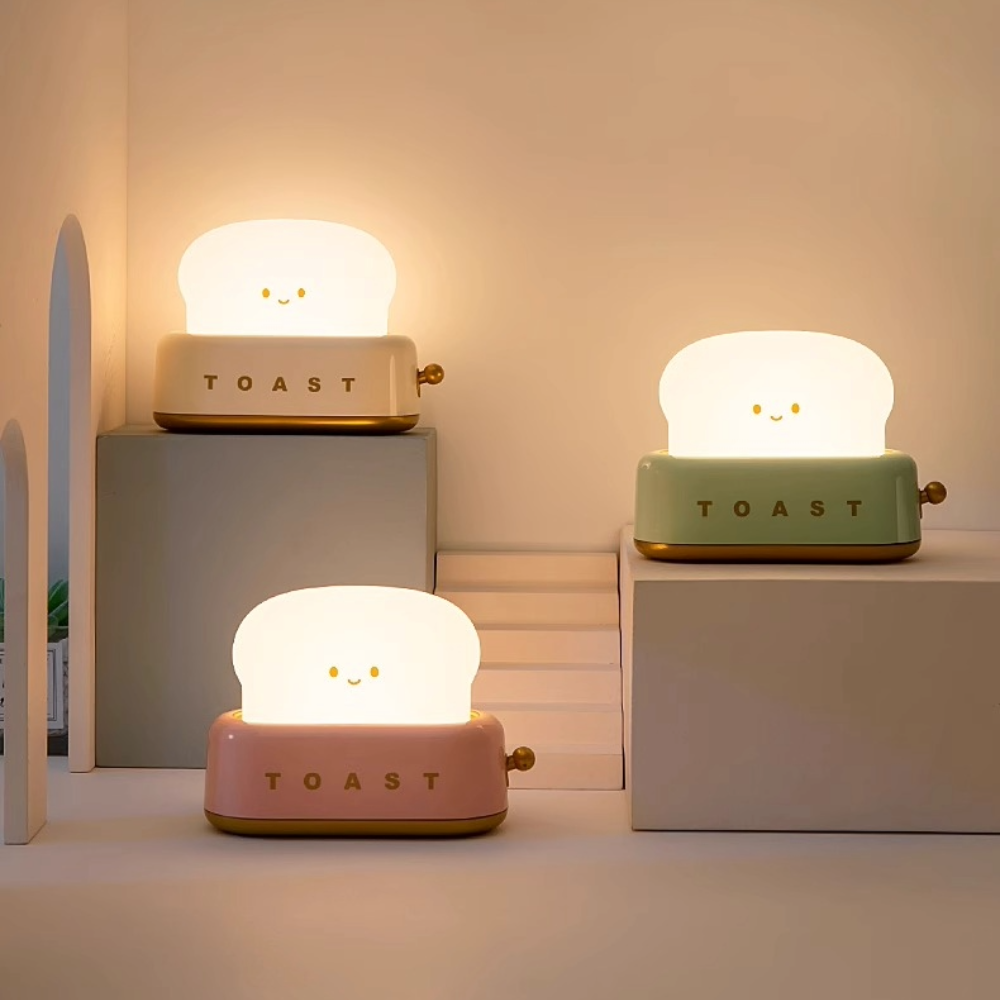 Cute Toast Night Light