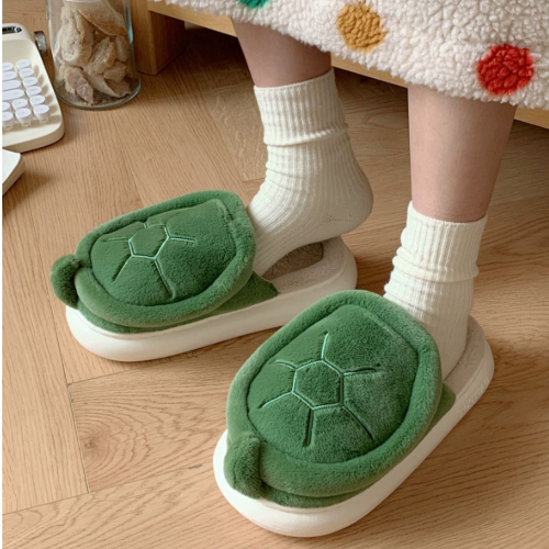 Kawaii Turtle Slippers Soft Foam House Slides with Non-Slip Sole, Cozy Cute Home Shoes for Women & Teens