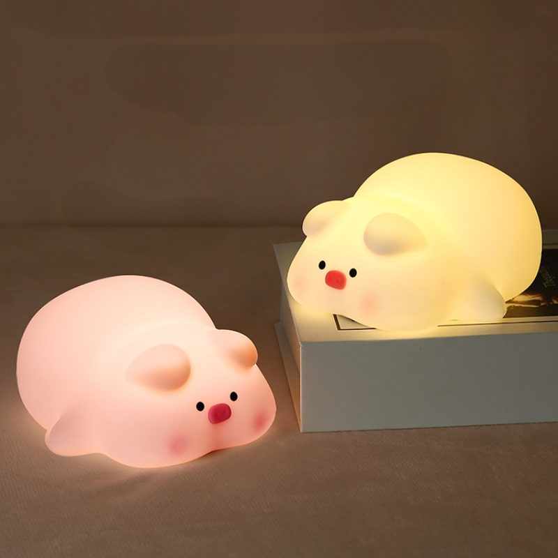 Piggy Mood Light Soft Silicone Touch Lamp