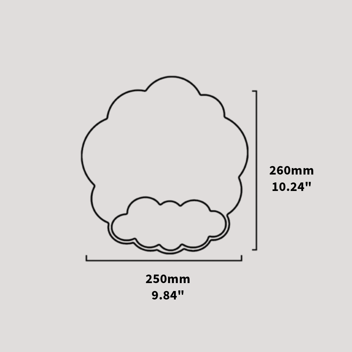 Cloud Wrist Rest Mouse Pad Soft Silicone Hand Cushion for Desk Setup