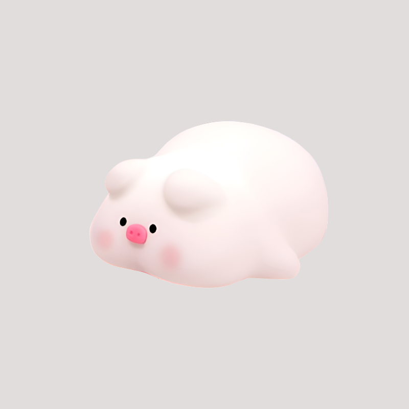 Piggy Mood Light Soft Silicone Touch Lamp