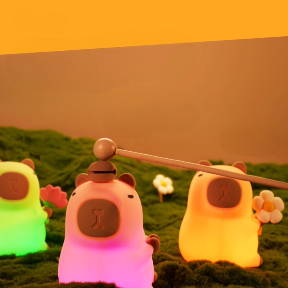 Kapibala Mood Light - Soft Silicone Mood Lamp with Tap Control