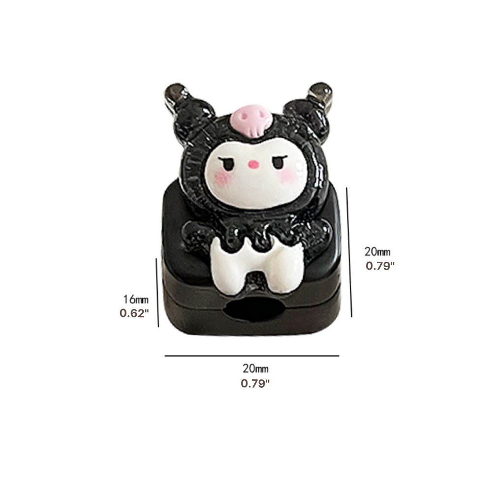 Cute Magnetic Cable Holder Set 6 Pcs Character Cord Clips for Desk Cable Management