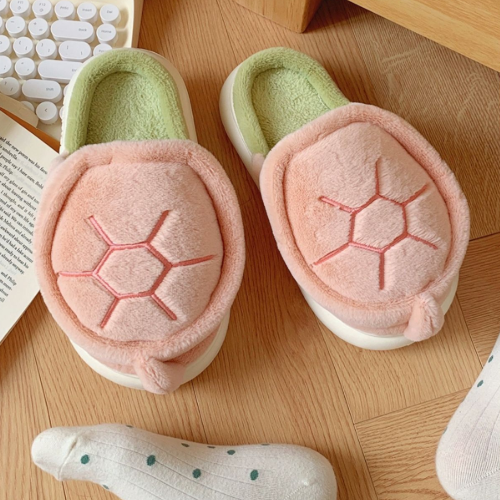 Kawaii Turtle Slippers Soft Foam House Slides with Non-Slip Sole, Cozy Cute Home Shoes for Women & Teens