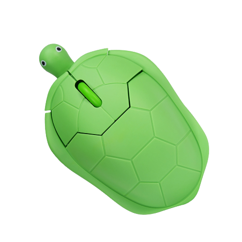 Kawaii Turtle Mouse Wireless or Wired Cute Animal Mouse, Silent Click, USB Plug-and-Play for Laptop PC Mac