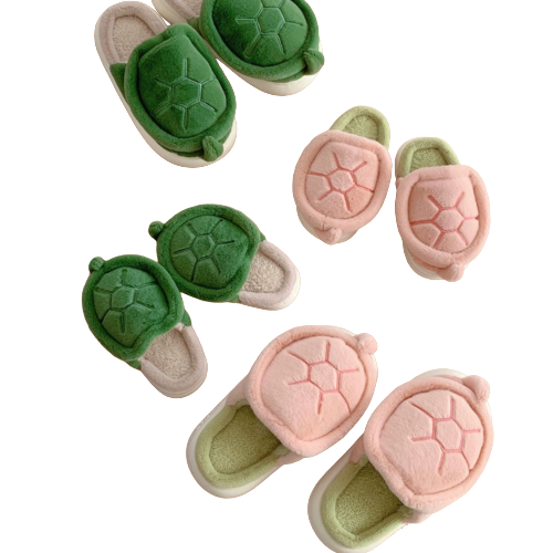 Kawaii Turtle Slippers Soft Foam House Slides with Non-Slip Sole, Cozy Cute Home Shoes for Women & Teens