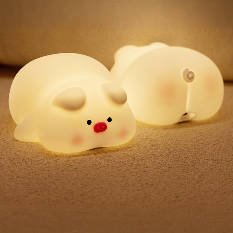 Piggy Mood Light Soft Silicone Touch Lamp