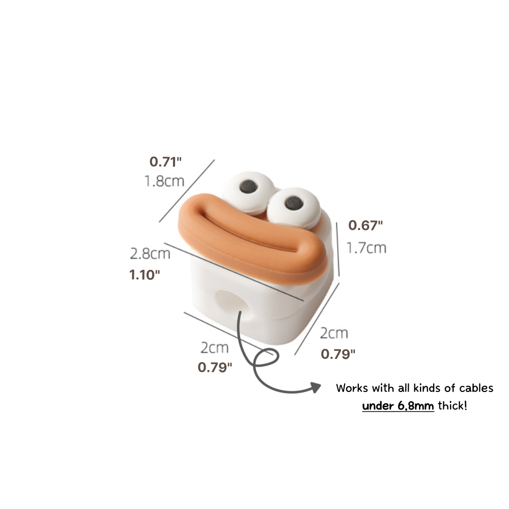 Cute Big Mouth Magnetic Cable Holders