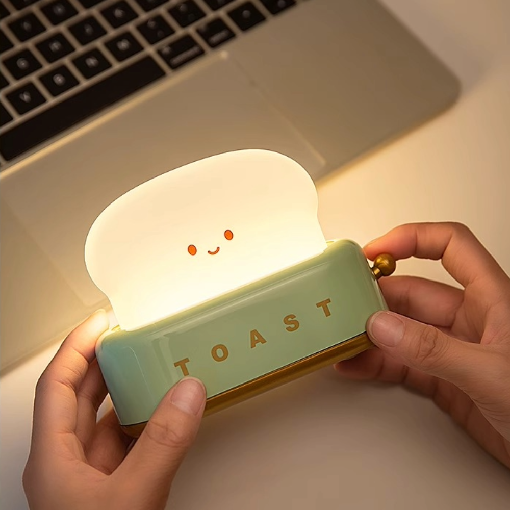 Cute Toast Night Light