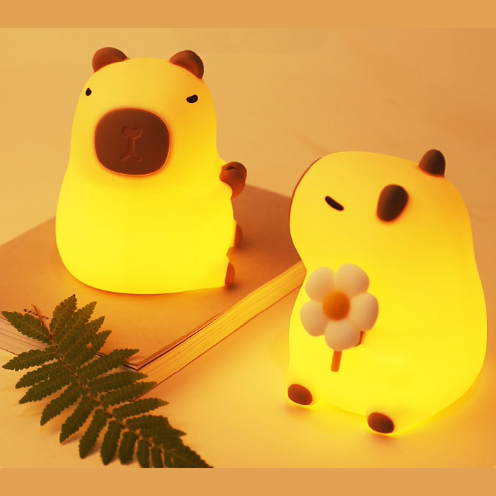 Kapibala Mood Light - Soft Silicone Mood Lamp with Tap Control