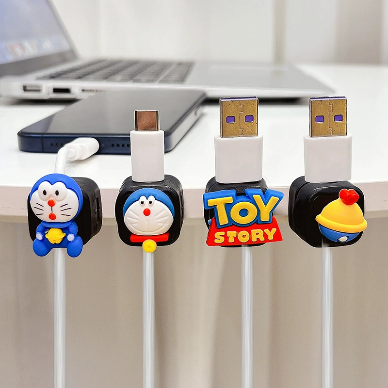 Magnetic Cable Holder with Adorable Characters
