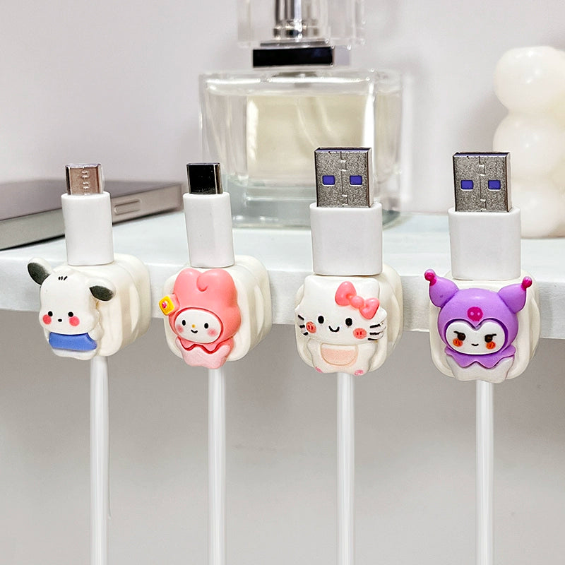 Magnetic Cable Holder with Adorable Characters