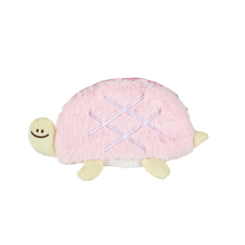 Kawaii Turtle Plush Collection Seat Cushion, Pen Case, Coin Purse & Halterneck Bag