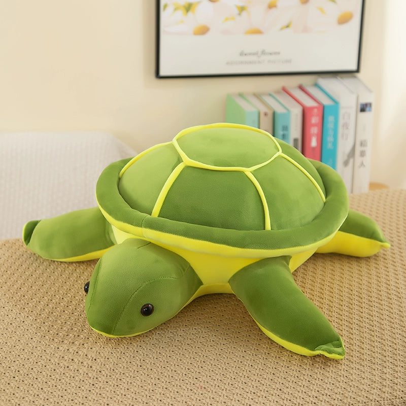 Kawaii Turtle Plush Cushion Soft Sea Turtle Pillow for Couch, Bed and Reading Nook