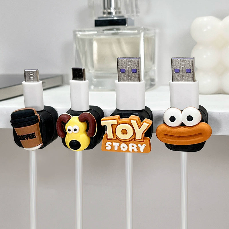 Magnetic Cable Holder with Adorable Characters