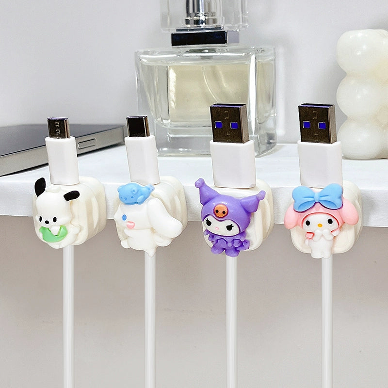 Magnetic Cable Holder with Adorable Characters
