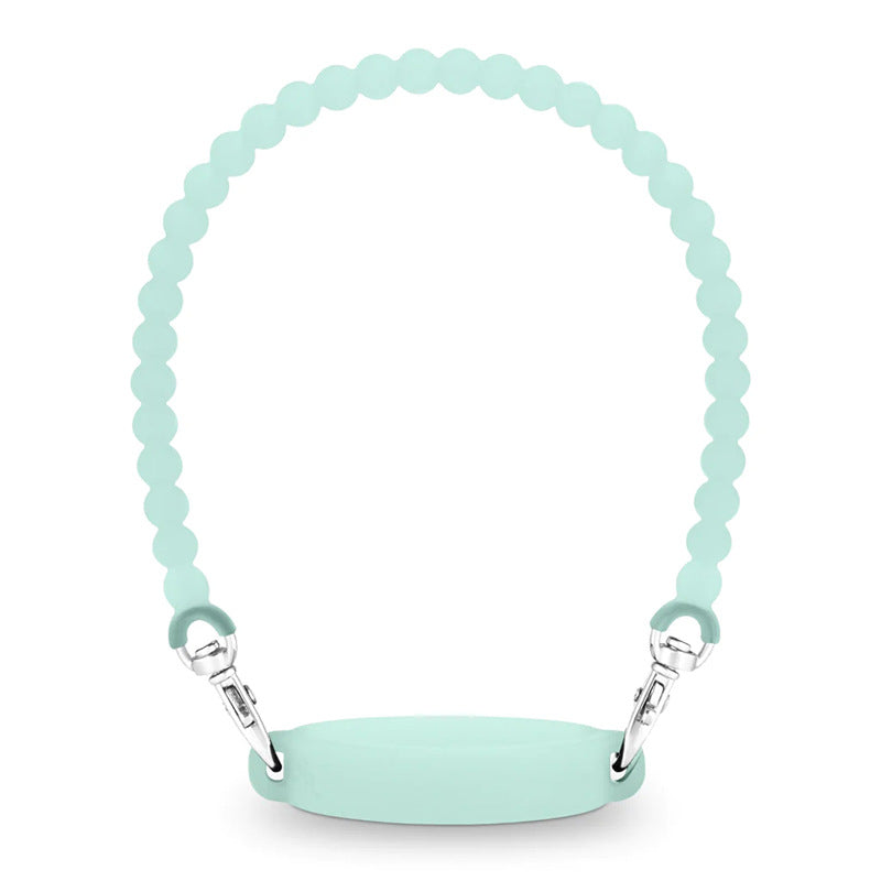 Silicone Beaded Water Bottle Lanyard Strap, Universal Cup Handle with Metal Clips, Eco Friendly Odor Free Carry Rope