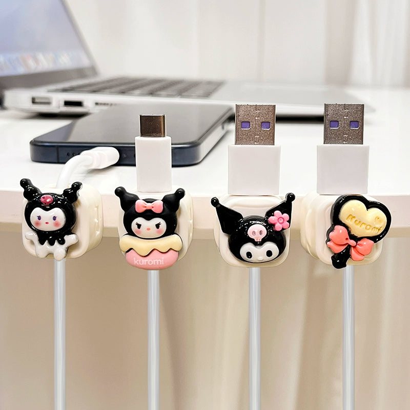 Magnetic Cable Holder with Adorable Characters