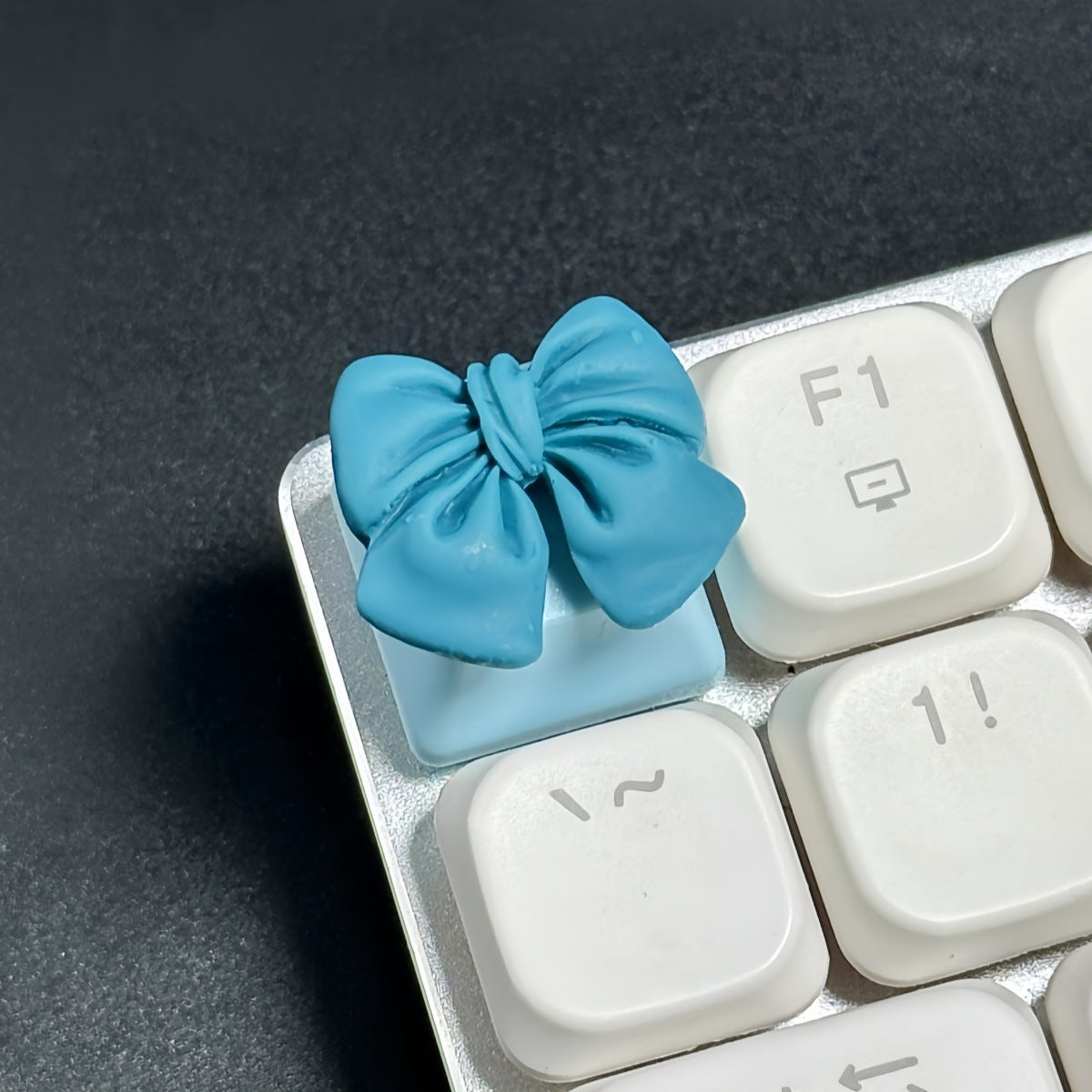 Cute 3D bow ribbon artisan resin keycap for Cherry MX mechanical keyboard