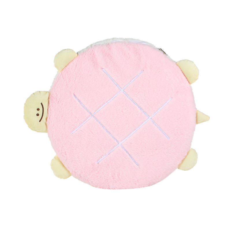 Kawaii Turtle Plush Collection Seat Cushion, Pen Case, Coin Purse & Halterneck Bag