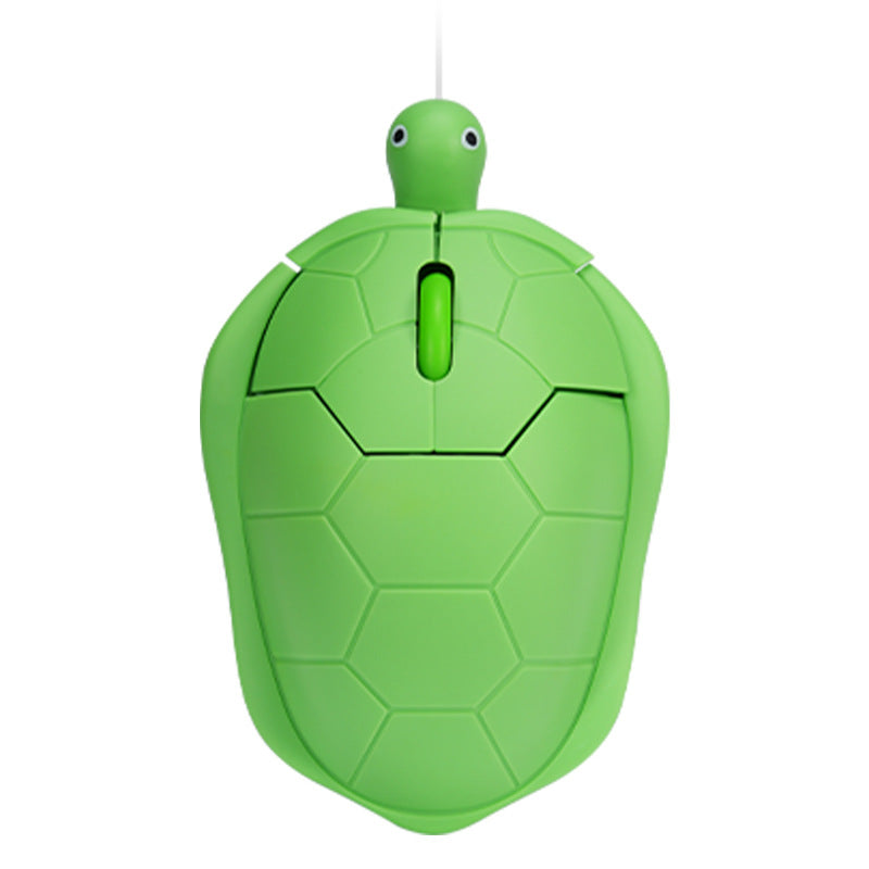 Kawaii Turtle Mouse Wireless or Wired Cute Animal Mouse, Silent Click, USB Plug-and-Play for Laptop PC Mac