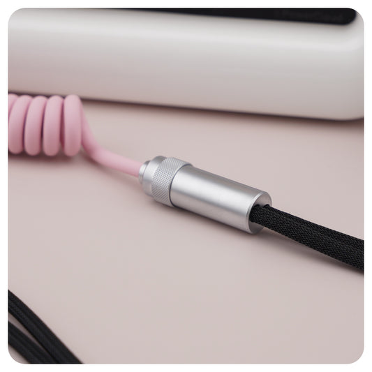 2-in-1 Fast Charging Spiral Cable  Magnetic, Dual Port USB-C & USB-A Options, iPhone & Android Compatible, 100W Max, 15 Colors