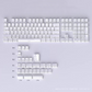 Crystal Jelly Keycaps 136 Key Set - Kawaii Transparent Side Engraved Keycap for Mechanical Keyboard - Aesthetic Ice Crystal Gaming Keycaps PBT Double Shot - Cute Keyboard Accessories for Gamer Girls