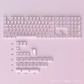 Crystal Jelly Keycaps 136 Key Set - Kawaii Transparent Side Engraved Keycap for Mechanical Keyboard - Aesthetic Ice Crystal Gaming Keycaps PBT Double Shot - Cute Keyboard Accessories for Gamer Girls