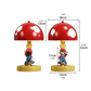 Kawaii Mario Mushroom Table Lamp - Cute Gaming Character Night Light with 3 Color Modes - Rechargeable LED Desk Lamp for Gaming Room Bedroom - Aesthetic Dimmable Bedside Light for Gamer Girls