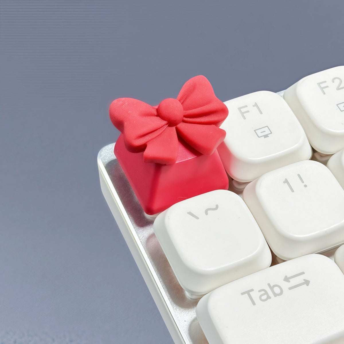 Cute 3D bow ribbon artisan resin keycap for Cherry MX mechanical keyboard