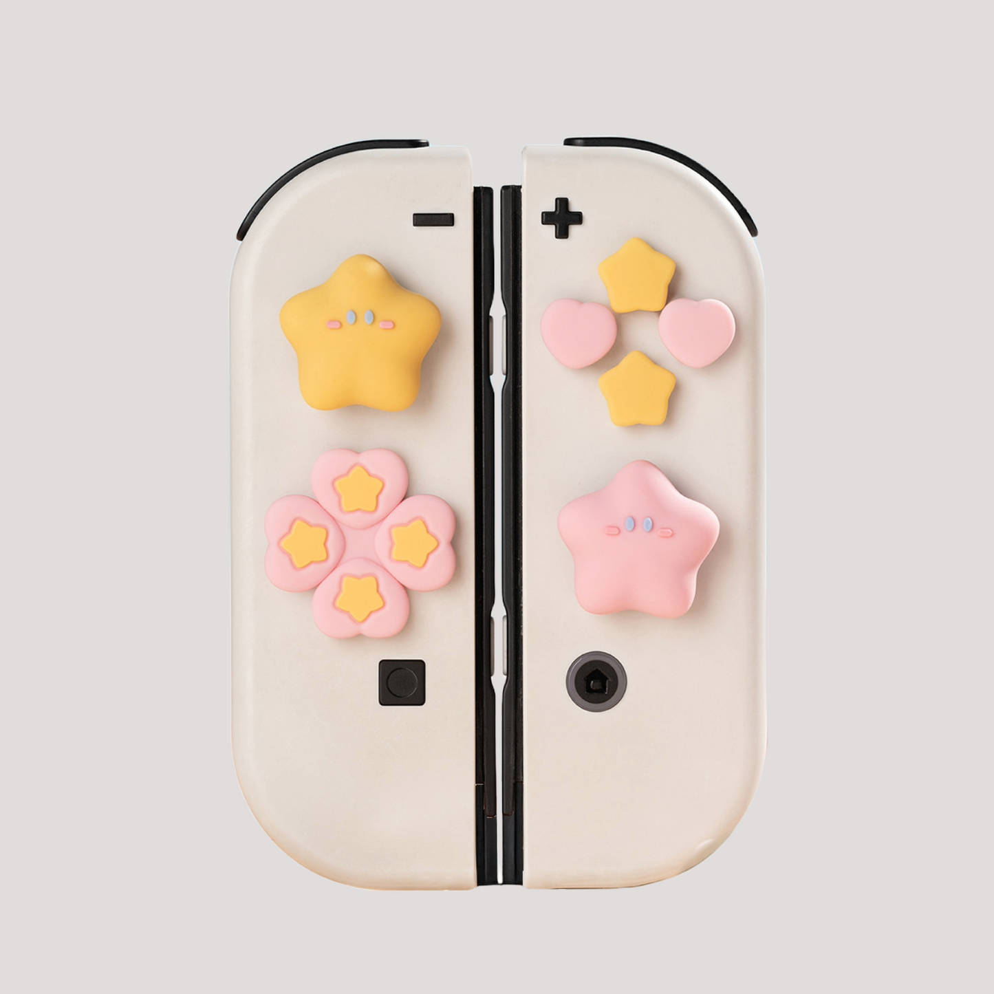 Nintendo Switch Thumb Grip & Button Cap - Starbloom Pastel Set