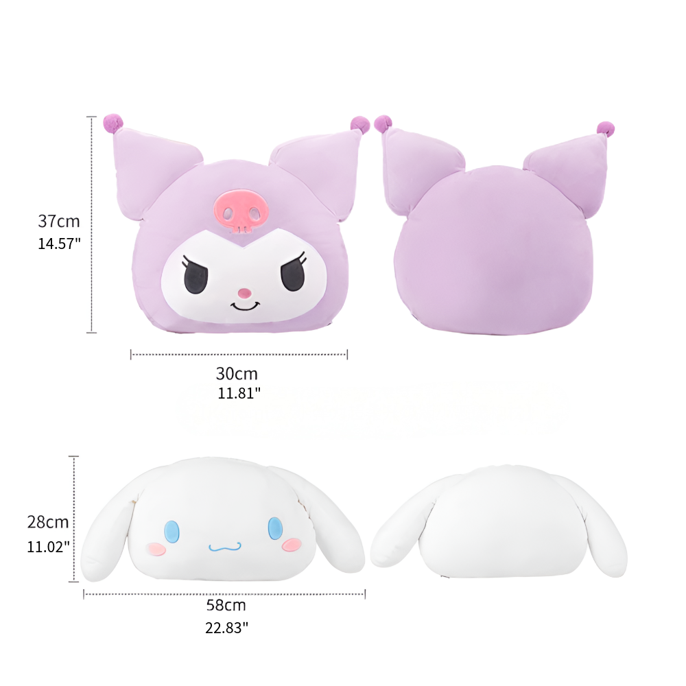 Sanrio Backrest Pillow  Soft Plush Chair Cushion for Cozy Support