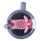Turtle Tumbler Tag  Cute Silicone Lid Accent for 40 oz / 30 oz / 20 oz Cups, Fits 2nd Gen Straw Lids