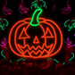 Cute Animal Neon Sign Wall Light  Cat with Butterflies, Turtle With Headphones, Pumpkin | LED Room Decor for Bedroom, Gaming Setup, Bar & Kids Room