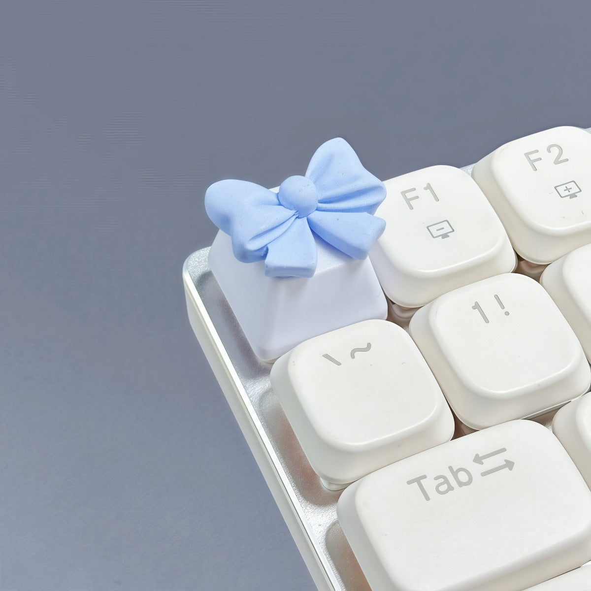 Cute 3D bow ribbon artisan resin keycap for Cherry MX mechanical keyboard