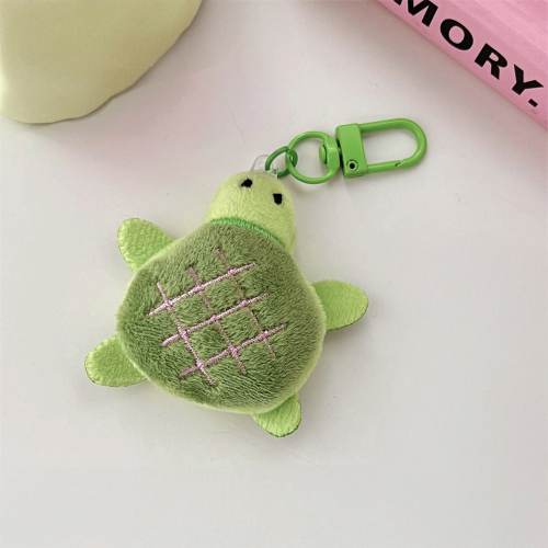 Kawaii Turtle Plush Keychain Soft Bag Charm for Backpacks Keys and Totes