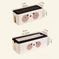 Bear Face Cable Organizer Box  Cute Power Strip & Cord Storage with Lid for Desk or Bedroom