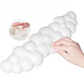 Cloud Keyboard Wrist Rest Set - Soft PU Leather Ergonomic Hand Support Pad with Mouse Pad - Cute Office Desk Accessories