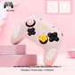 Kawaii Star Wings Silicone Controller Cover for PS5 Xbox Switch Pro - Cute Pastel Gaming Accessories with Thumb Grips & Stickers