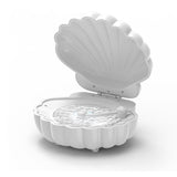 Shell Bluetooth Speaker with LED Lights - Portable Wireless Ocean Wave Projector - Aesthetic Night Light with Music for Bedroom Decor