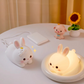 Cloud Bunny Night Light  Soft Glow, Touch Control & Phone Holder