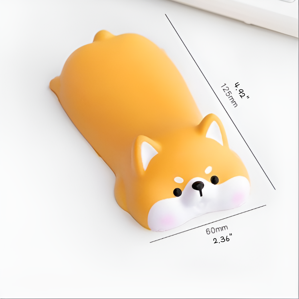 Kawaii animal memory foam wrist rest mouse pad cute cat bunny design