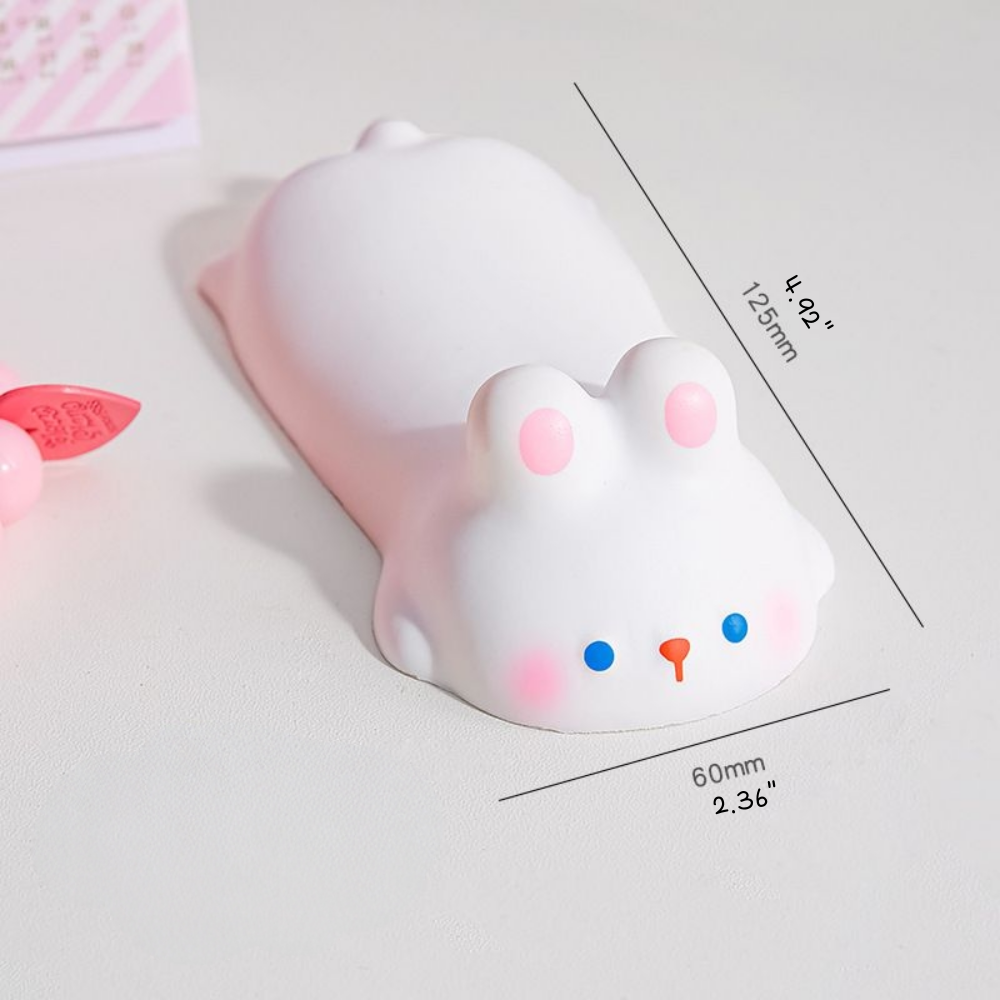 Kawaii animal memory foam wrist rest mouse pad cute cat bunny design