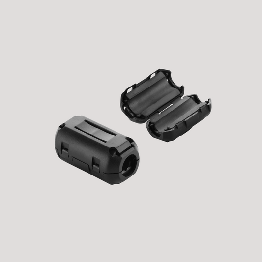 Snap-Back Ferrite Core for Cable Management  2 Sizes for Clean Desk Setups
